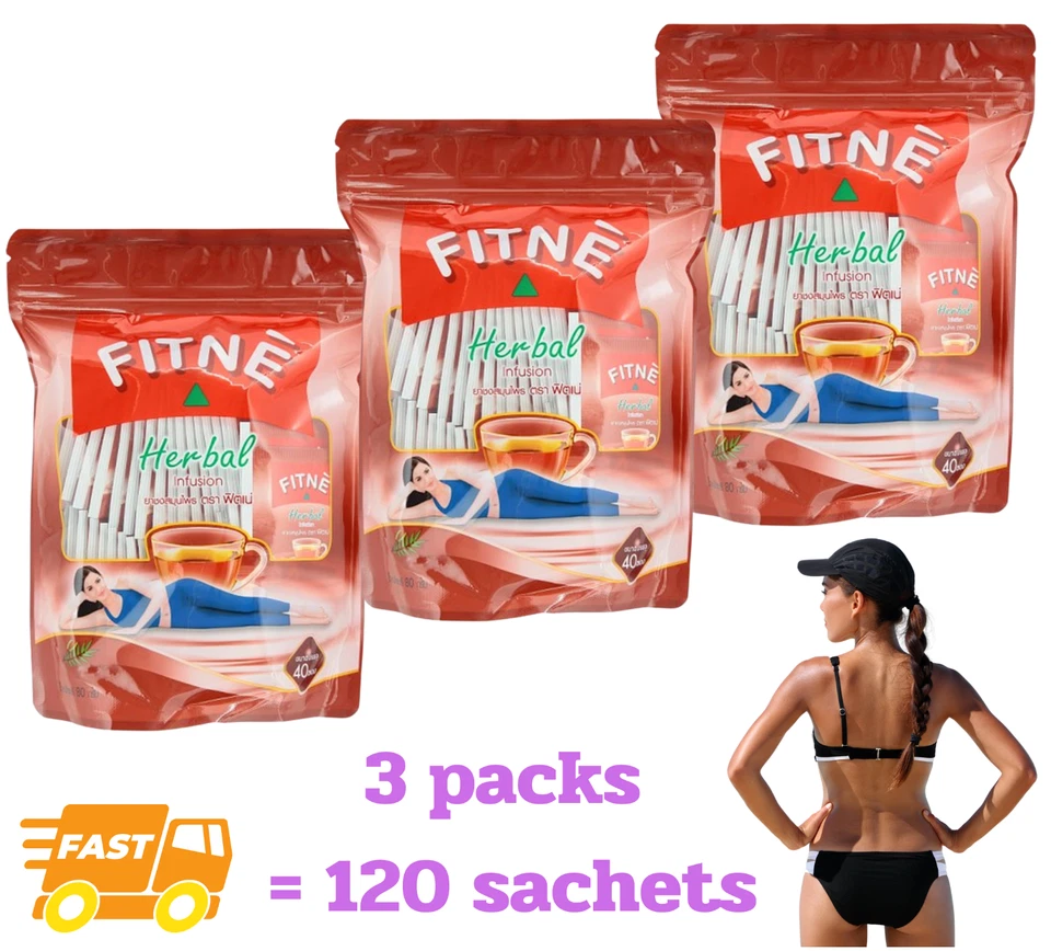 3x40 Bags Fitne Herbal Infusion Tea Original Diet Slimming Weight Loss Slim