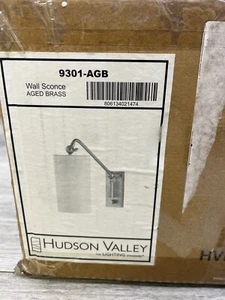 Hudson Valley 9301-AGB Lighting Wayne 12" Tall Wall Sconce - Picture 1 of 3