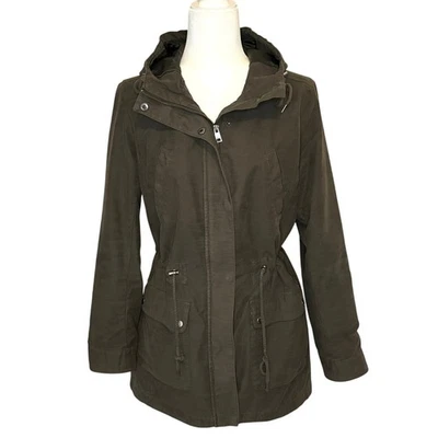 Chaqueta Levi's Anorak con Capucha para Mujer M | Parka Utilitaria de Algodón Verde Ejército Foto 1 de 4