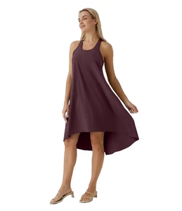 Halara Breezeful Racerback Side Pocket High Low Flowy Quick Dry Dress size L NWT - Picture 1 of 11