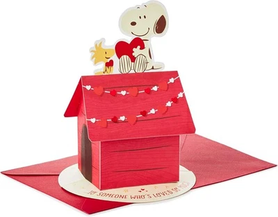 Hallmark Paper Wonder CA6001, Snoopy & Woodstock, Pop Up Card with Envelope  - Image 1 of 4