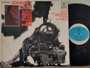 JOHNNY CASH Story Songs Of The Trains And Rivers SUMMIT SRA250009 AUS Country LP - Picture 1 of 2