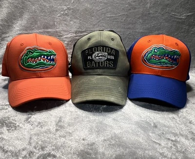 Lote de 3 Sombreros Florida Gators Ajustables y Talla Única OHT '47 Logo Bordado Foto 1 de 4