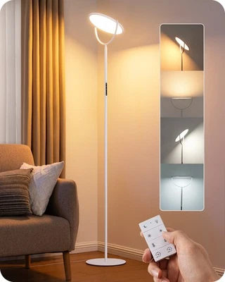 EDISHINE 76" Tall Floor Lamp, 28W 2500LM Bright LED Lights for Living Room, - Image 1 of 4