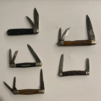 Grandes cuchillos antiguos que necesitan amor. 3 Catts - Wards Medio Congreso - Cigar Whittler Foto 1 de 4