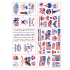 10 Sheets Unabhängigkeitstag-Tattoo-Aufkleber Flagge Kinder