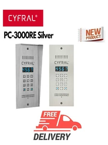 Domophone CYFRAL PC-3000RE Lettore RFID stretto argento ed elettronica integrata - Foto 1 di 1