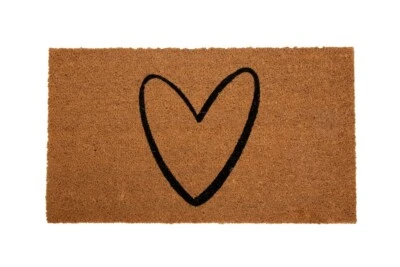 Sehr süße Landhaus Türmatte; Kokos Matte, Fussmatte Heart, HERZ - Bild 1 von 4