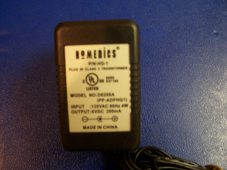 Homedics AC Power Adapter D6200A - Image 1 of 1