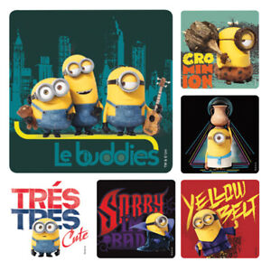 Minions Stickers x 6 Birthday Party Supplies Favours Loot Despicable Me Minions