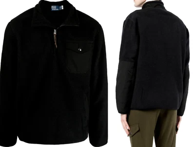 Polo Ralph Lauren Híbrido Cremallera Polar Jersey Sudadera Pullover Wow Foto 1 de 4