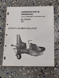 SPERRY NUEVO HOLLAND MANUAL DEL OPERADOR/PROPIETARIO - SOPLADOR 30 - Imagen 1 de 2