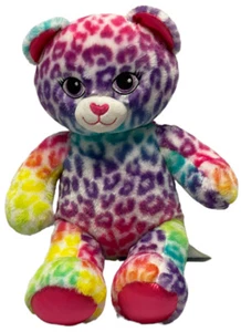 Build A Bear BAB helle Regenbogenkatze Gepard Leopard Plüsch 17 Zoll - Bild 1 von 5