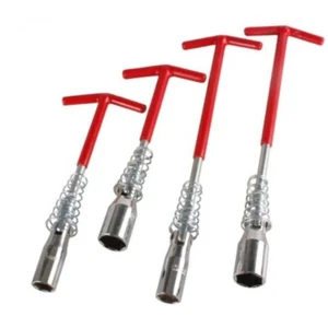 1pcs Spark Plug Socket Wrench Remover 14 16 21mm T-Handle Flexible Spanner Tool - Picture 1 of 14