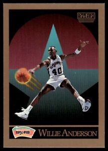 1990-91 SkyBox #252 Willie Anderson San Antonio Spurs