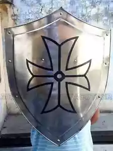 Escudo de armadura de batalla estilo caballero medieval escudo calentador LARP DE DESPERDICIO escudo calentador - Imagen 1 de 4