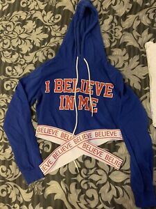 Select I Believe In Me Cropped Hoodie Size 10