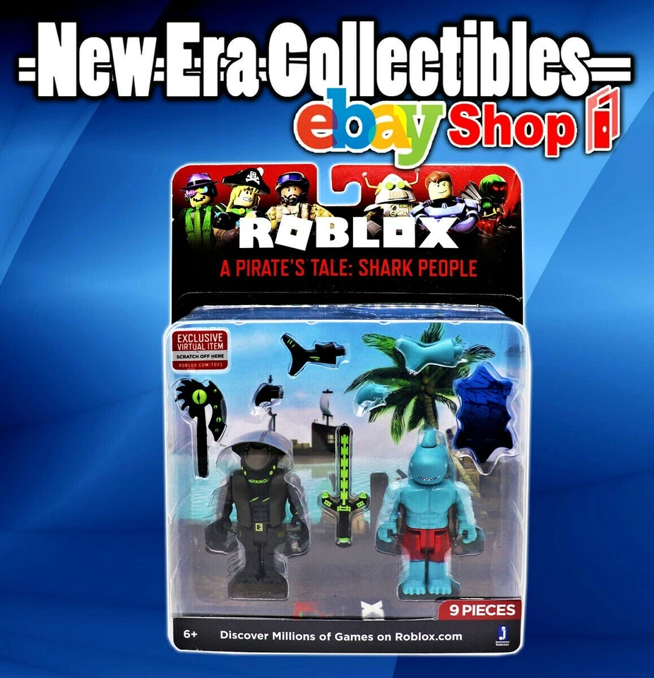 Roblox A Pirate's Tale Shark People Series 9 Piece Set Virtual Item Jazwares  - Image 1 of 1