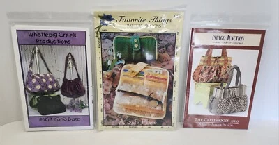 3 Indygo Junction Favorite Things Whistlepig Creek Boho Bags Sewing Patterns - Image 1 of 4