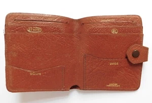 Vintage leather wallet for £5 and £1 notes driving licence insurance stamps ep - Picture 1 of 3