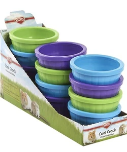 Kaytee Cool Crock Large 18OZ Dish Bowl SMALL Animal Food Treats Rabbit Ferret - Picture 1 of 8