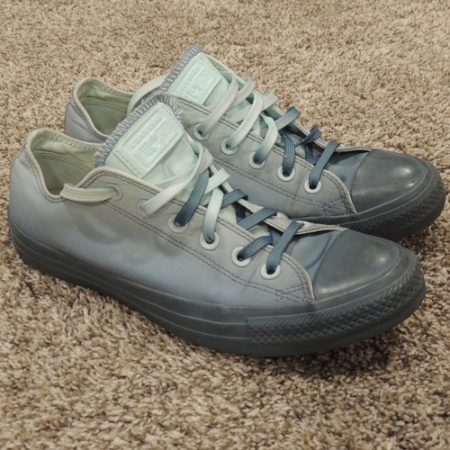 Scarpe Converse All Star basse uomo taglia 7 5 donna 9 5 blu sfumato tessuto nylon