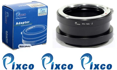 NIB! Pixco Lens Mount Adaptor for Pentax K Lens to Nikon Z Mount Camera - Image 1 of 4
