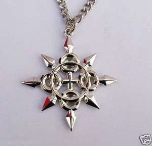 Kingdom Hearts II Metal Charm Necklace Chakram Axel Pandent Cosplay - Picture 1 of 3
