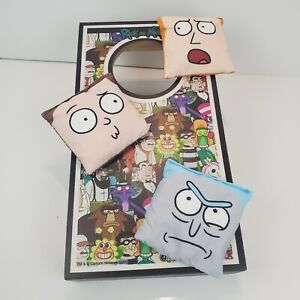 Rick And Morty Tabletop Cornhole Bean Bag Game 10" W/ Character Bags Summer