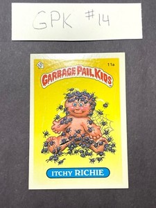 1985 Topps Garbage Pail Kids 1st Series 11a Itchy RICHIE Matt Back NM