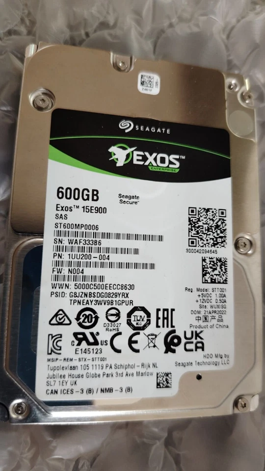 Seagate 600G 15K 2.5-inch SAS 12Gb server hard drive ST600MP0006 - Image 1 of 1