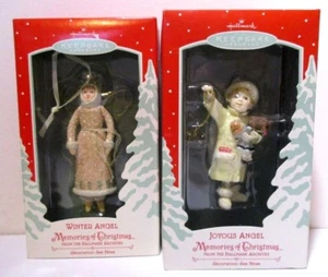 Hallmark Christmas Tree Keepsake Ornaments Lot Winter Joyous Angel Memories 2002 - Picture 1 of 2