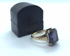 Vintage 14Ct Gold Amethyst Solitaire Ring Ladies Hand Crafted Bespoke Piece