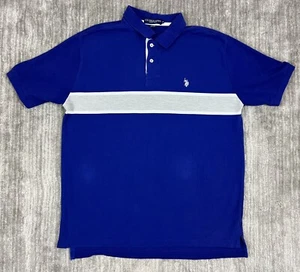 US Polo Assn Shirt Herren Extra Large Blau Kurzarm Polo Freizeit USPA - Bild 1 von 10