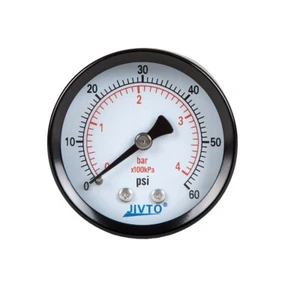 General Dry Pressure Gauge, 1.5" Dia, 0-60 PSI, 1/8 NPT Back Mount ( pack of 1) - Picture 1 of 3