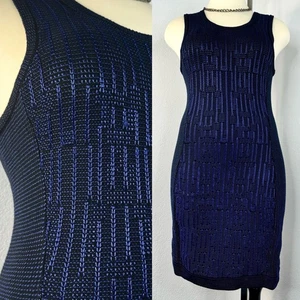 Nuevo con etiquetas Vestido Suéter Tejido Trapo y Hueso Sin Mangas Rayas Azul Talla Grande - Imagen 1 de 11