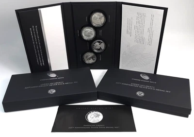 2017 American Liberty 225th Anniversary Silver Four Medal Set -4 oz .999 OGP COA - Image 1 of 4