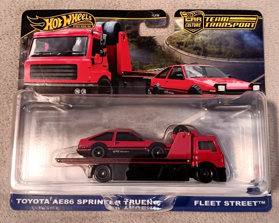 2025 Hot Wheels командный транспорт Toyota AE86 Sprinter Trueno, Fleet Street - Изображение 1 из 1