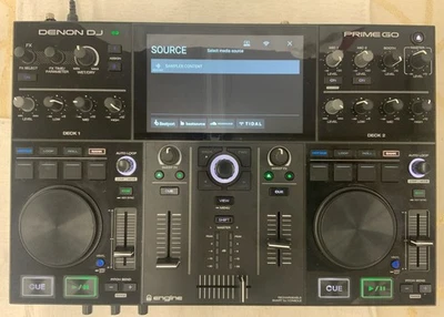 Denon DJ PRIME GO Double Deck Rechargeable Smart DJ Console with 7 inch screen - Image 1 of 4