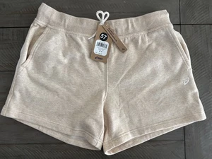 ASICS® Women's Sunday Sana Fleece Short in Color Beige Heather Medium - Picture 1 of 13
