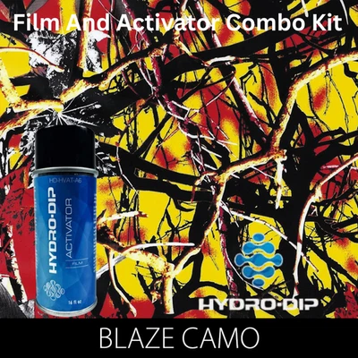 Kit combinado activador de película Hydro Dip HD-CM299 Blaze Camo Foto 1 de 4
