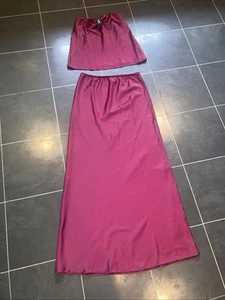 Bnwt Boohoo Bandeau & Maxi Skirt Set Size 10 - Picture 1 of 5