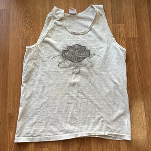Vintage 90s Y2K Harley Davidson Center graphic tank top | Size XL - Picture 1 of 5