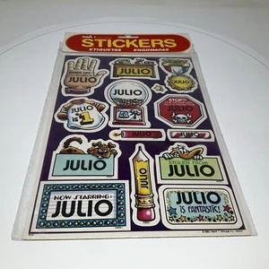 JULIO - Vintage 80er Jahre Promi Aufkleber selbstklebend/abnehmbar von Mark I Spanish - Bild 1 von 4