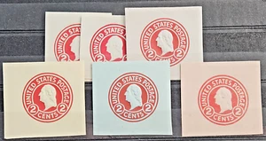 US Cut Square Sc U429-32, 2c red, Mint CV$3.15 (504C89) - Picture 1 of 1