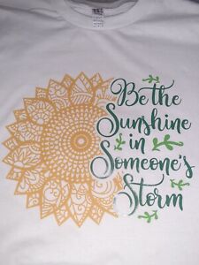 White New Womens Sunflower T-shirt