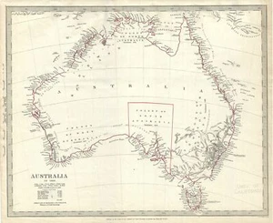 1840 S.D.U.K. Landkarte Australien - Bild 1 von 1