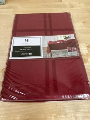 NEW Wamsutta Spill Proof 52 In X 70 In Microfiber Tablecloth - Ruby - Image 1 of 3