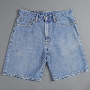 Levis 550 Shorts Mens Jeans Size 34 Relaxed Fit Blue Denim Casual - Picture 1 of 16