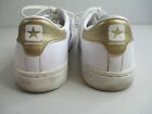 Converse Women's White Gold star Lunarlon Player LP Leather Sneakers sz 8 